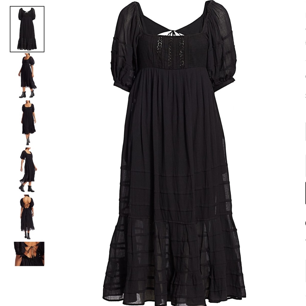 Free People Let’s Be Friends Midi Dress Endless Summer Z507-8